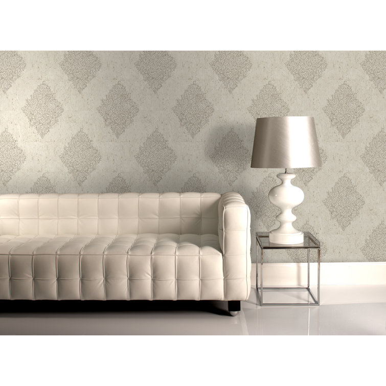 Graham & Brown Cork Damask Wallpaper & Reviews Wayfair